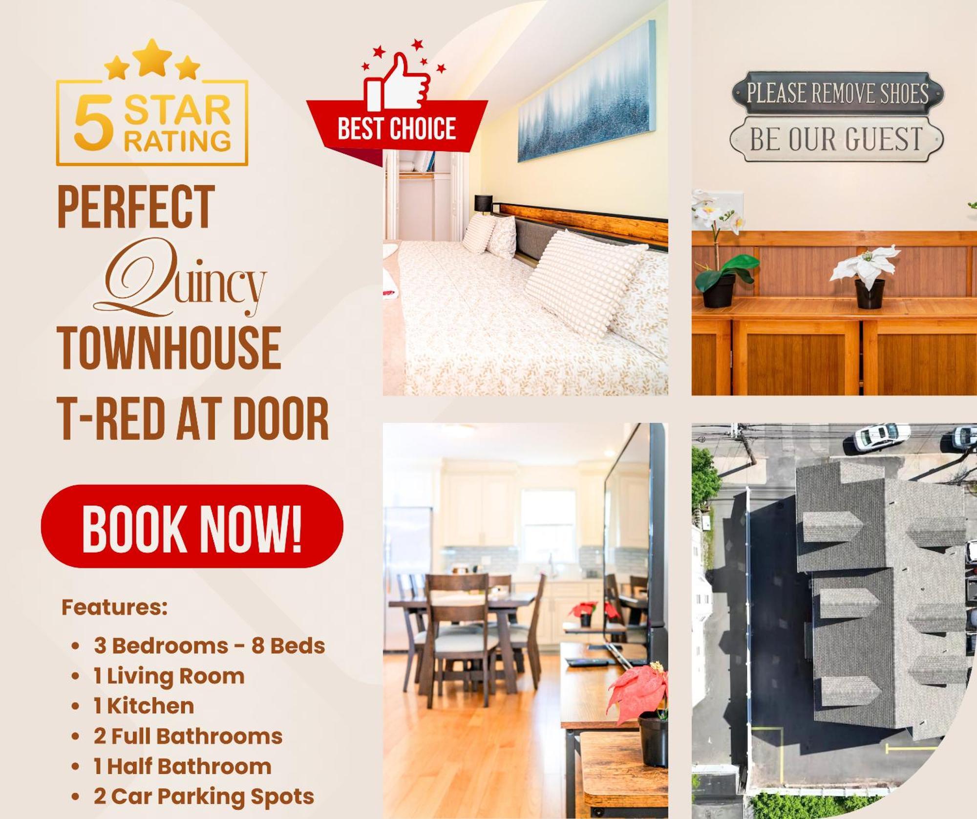 Hébergement de vacances 41 - 3Br Quincy - Lovely Townhouse Near Adams *